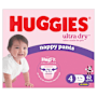 Huggies Diaper Pants Size 4 Girl Jumbo 