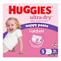 Huggies Diaper Pants Size 5 Girl Jumbo 
