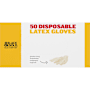 Black & Gold Disposable Latex Gloves