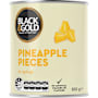 Black & Gold Pineapple Pieces in Syrup