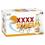 XXXX Summer Bright Lager with Mango Bottle Carton