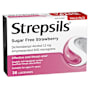 Strepsils Sore Throat Sugar Free Strawberry Lozenges