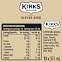 Kirks Originals Olde Stoney Ginger Beer Multipack Cans Soft Drink 