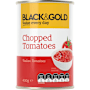 Black & Gold Chopped Tomatoes