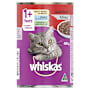 Whiskas 1+ Years Wet Cat Food Beef Mince