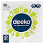 Deeko 2 Ply White Lunch Napkins 50 Pack