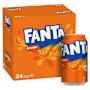 Fanta Orange Soft Drink Multipack Cans