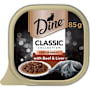 Dine Wet Cat Food Beef & Liver In Gravy Tray