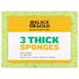 Black & Gold Thick Sponges