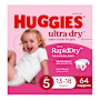 Huggies Ultra Dry Nappies Girls Size 5 (13-18kg)