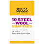 Black & Gold Steel Soap Pads