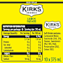 Kirks Sugar Free Lemon Squash Multipack Cans Soft Drink 375mL