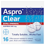 Aspro Clear Extra Strength Pain Relief Aspirin 16 Soluble Effervescent Tablets