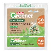 GREENER MEDIUM PLANT BASED FREEZER BAGS 50S