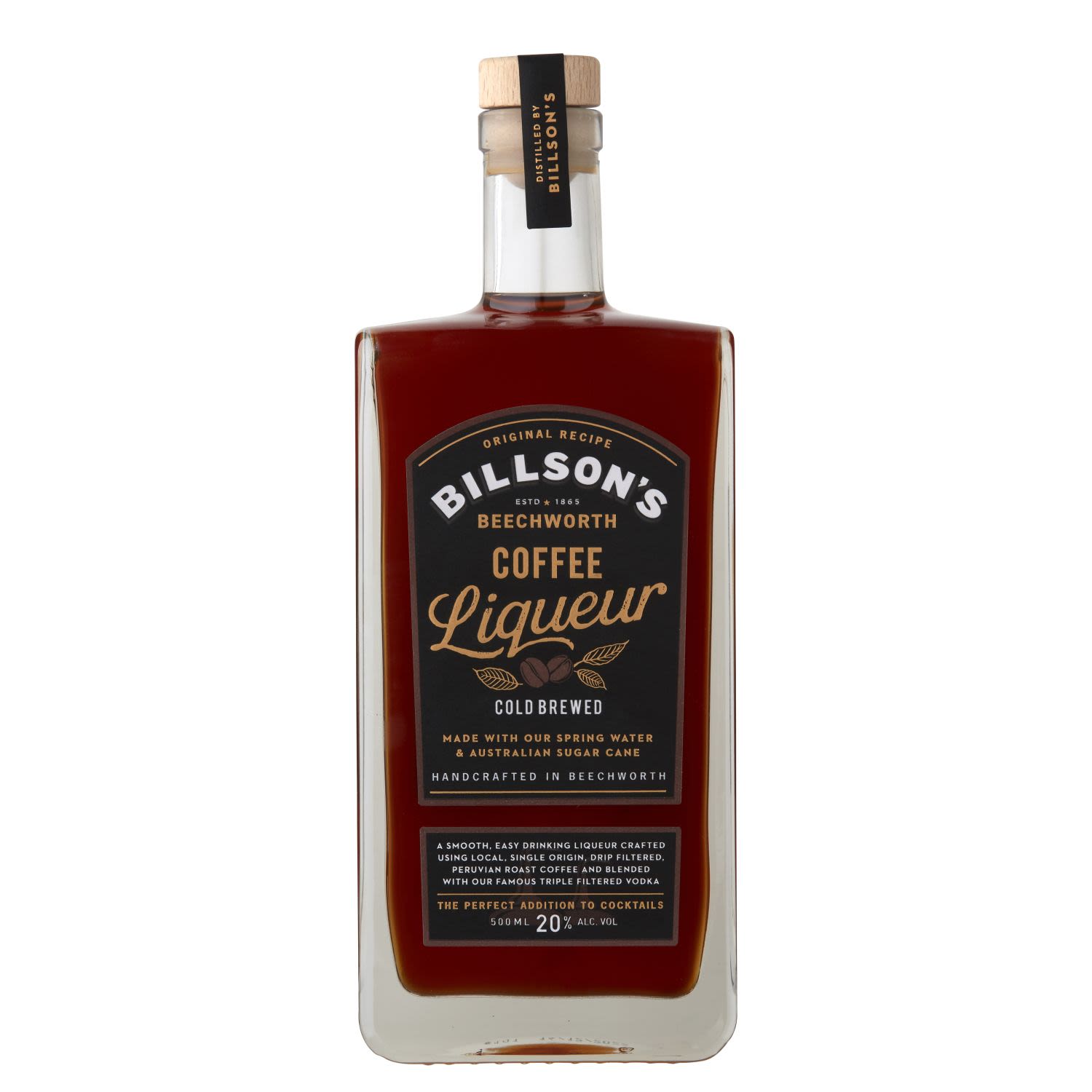 Billson's Coffee Liqueur 500mL Bottle