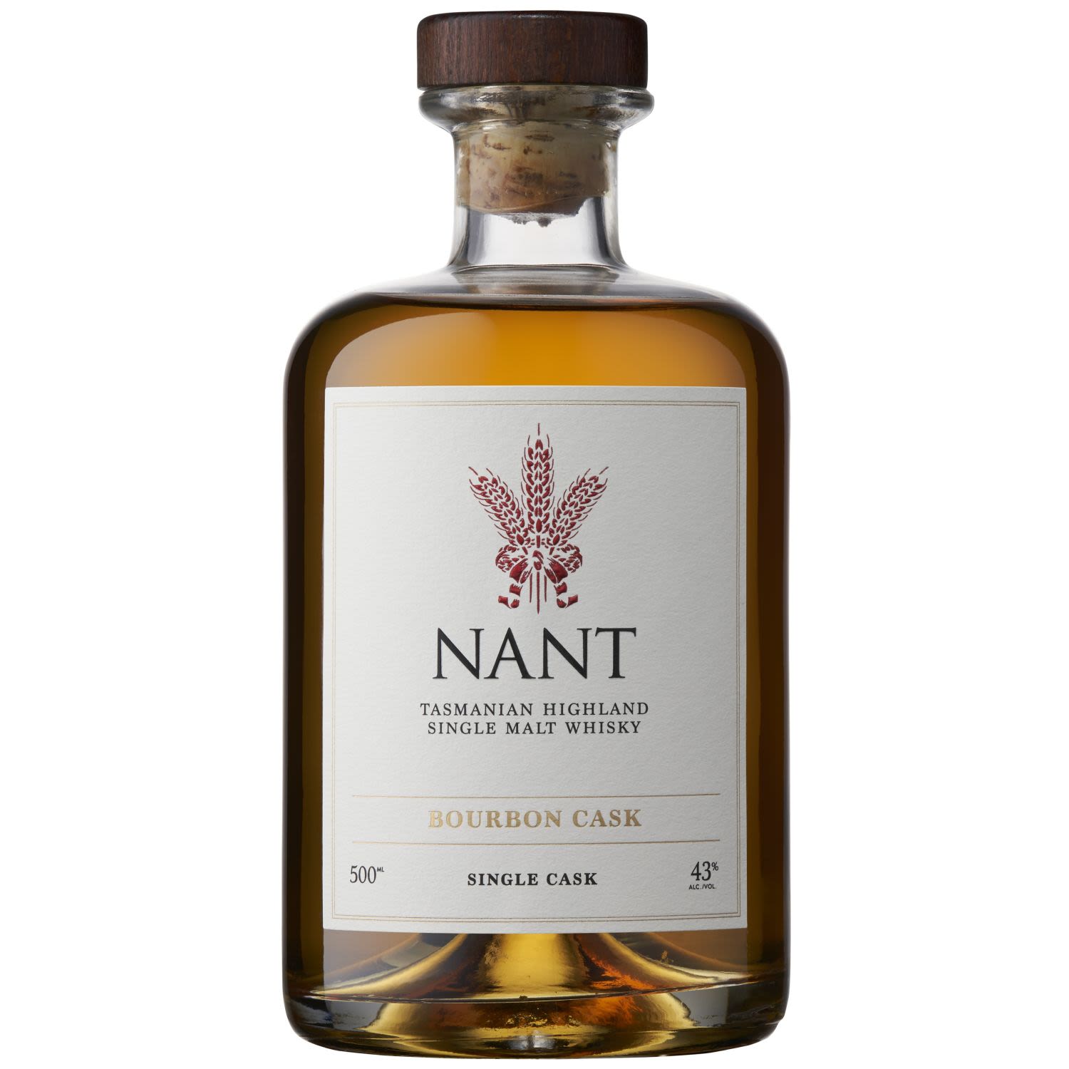Nant Bourbon Cask Whisky 43% 500mL Bottle
