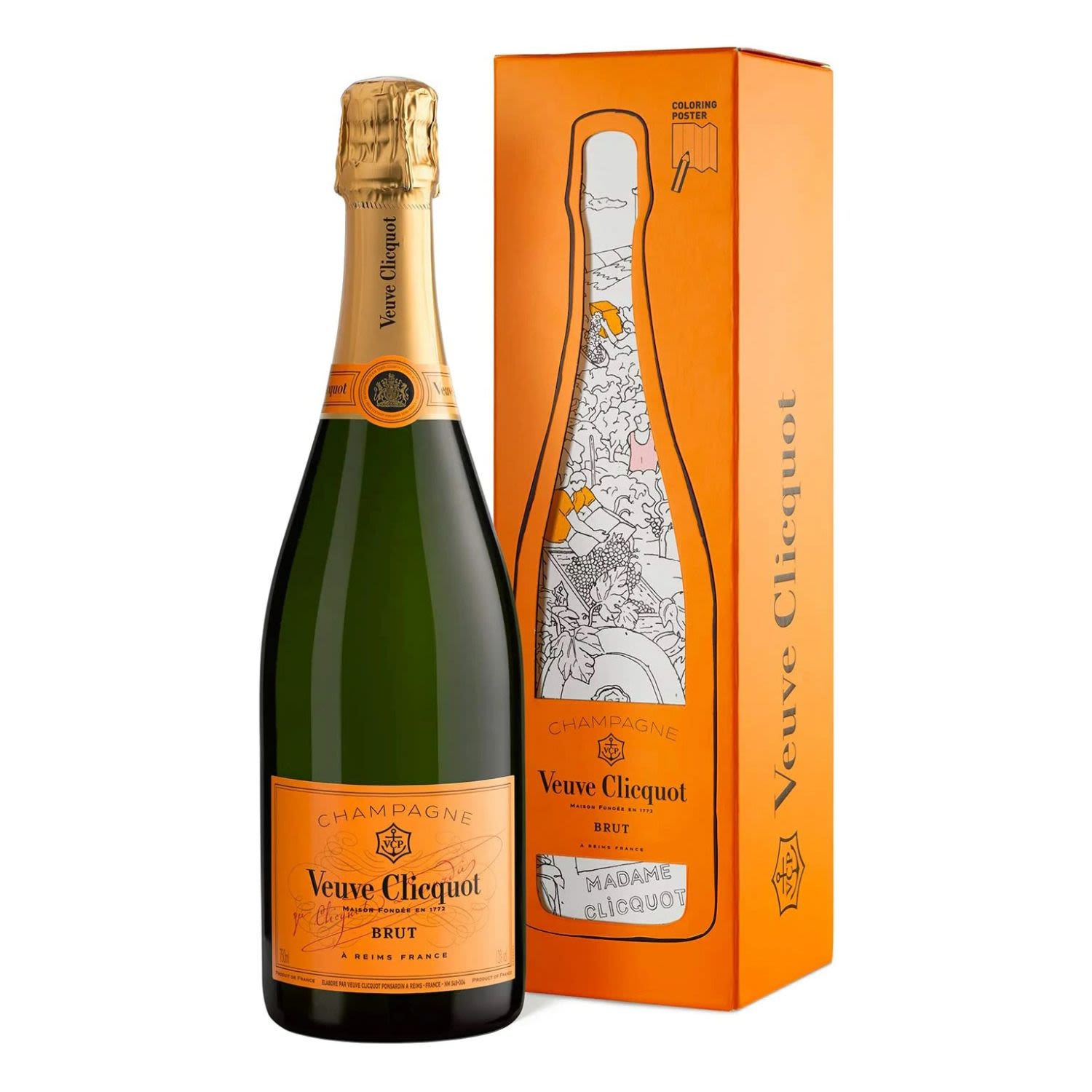 Veuve Clicquot Yellow Label Brut Limited Edition Gift Box 750mL Bottle