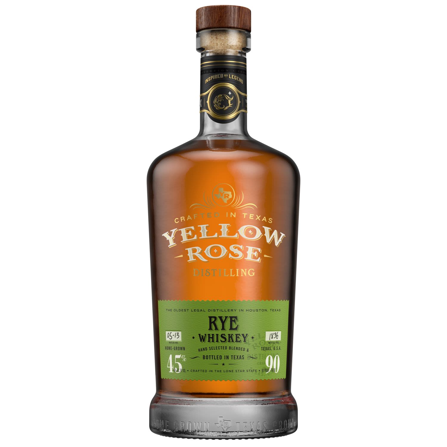 Yellow Rose Rye Whiskey 700mL Bottle