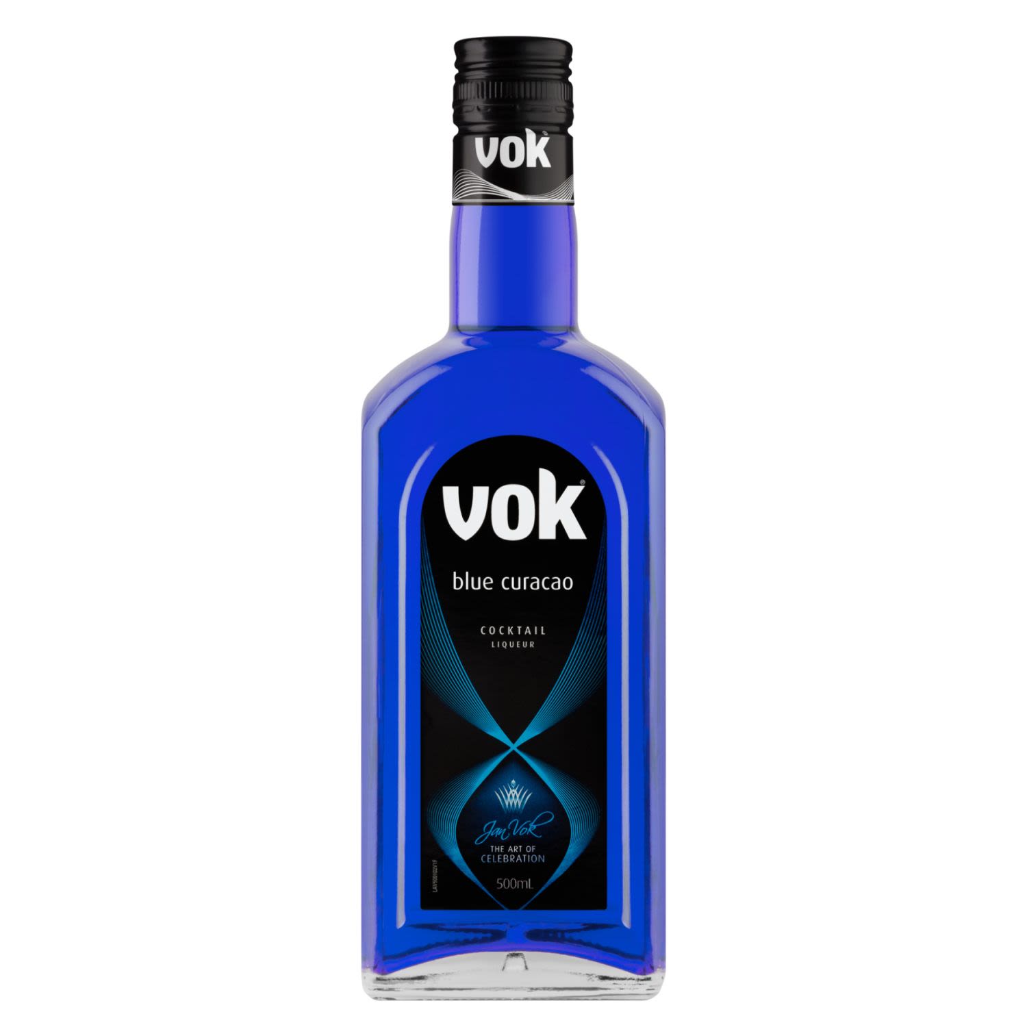 Vok Blue Curacao 17% Bottle 500mL