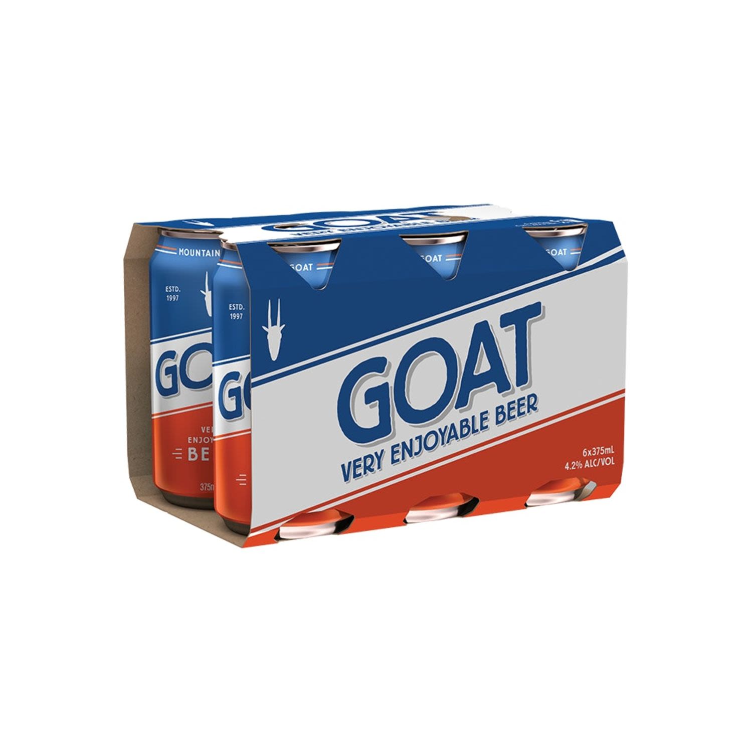 Mountain Goat Lager 4.2% Can 375mL 6 Pack