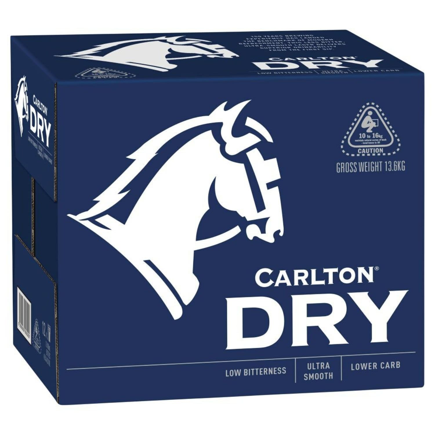 Carlton Dry's extended brewing process removes excess sugars creating a smooth, crisp finish with lower carbohydrates than a full strength beer. A clean, crisp and incredibly refreshing lager that is perfect drinking in the summer sunshine or equally good at home.<br /> <br />Alcohol Volume: 4.50%<br /><br />Pack Format: 12 Pack<br /><br />Standard Drinks: 2.5<br /><br />Pack Type: Bottle<br /><br />Country of Origin: Australia<br />