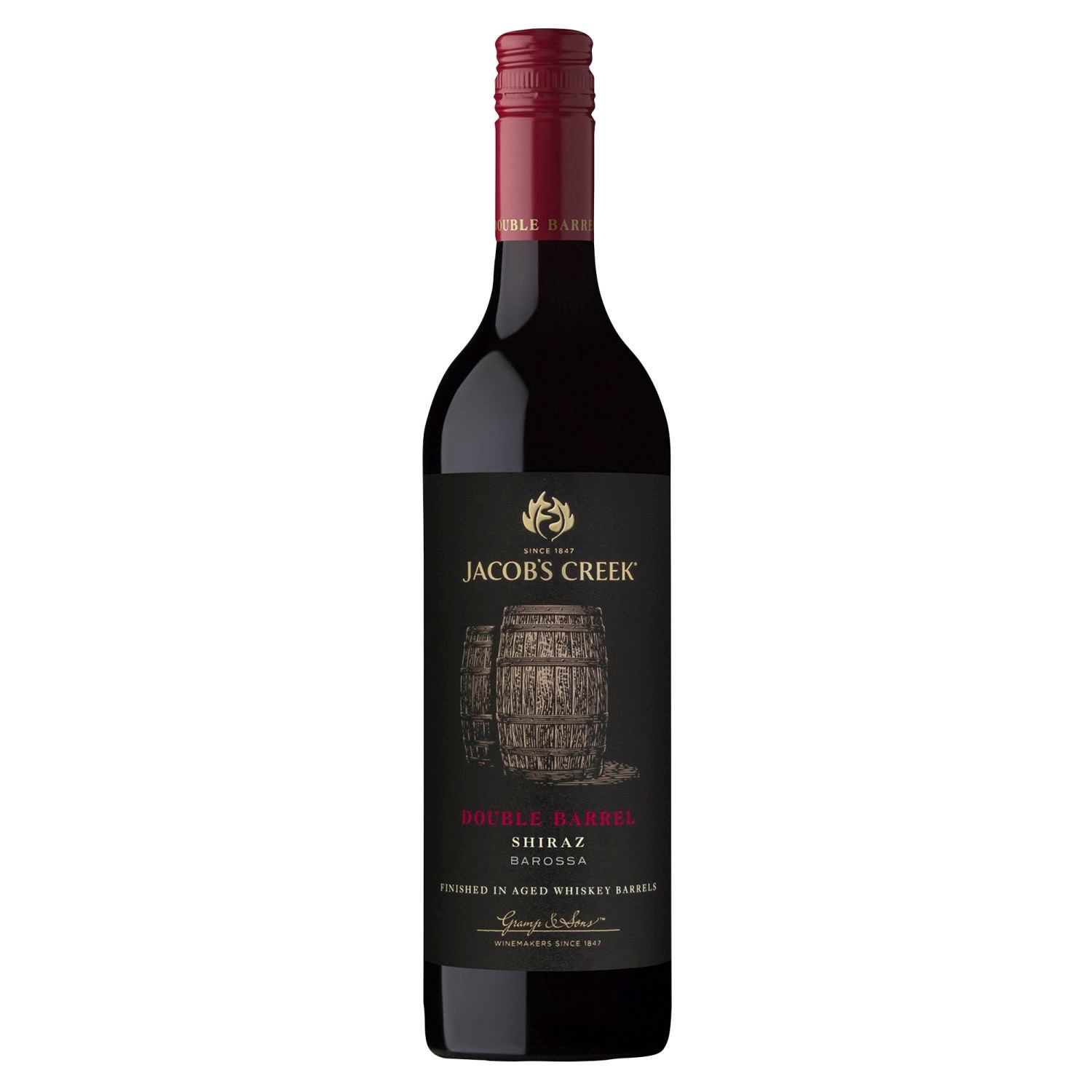 Jacob's Creek Jacob's Creek Double Barrel Shiraz 750mL Bottle, 750 Millilitre 