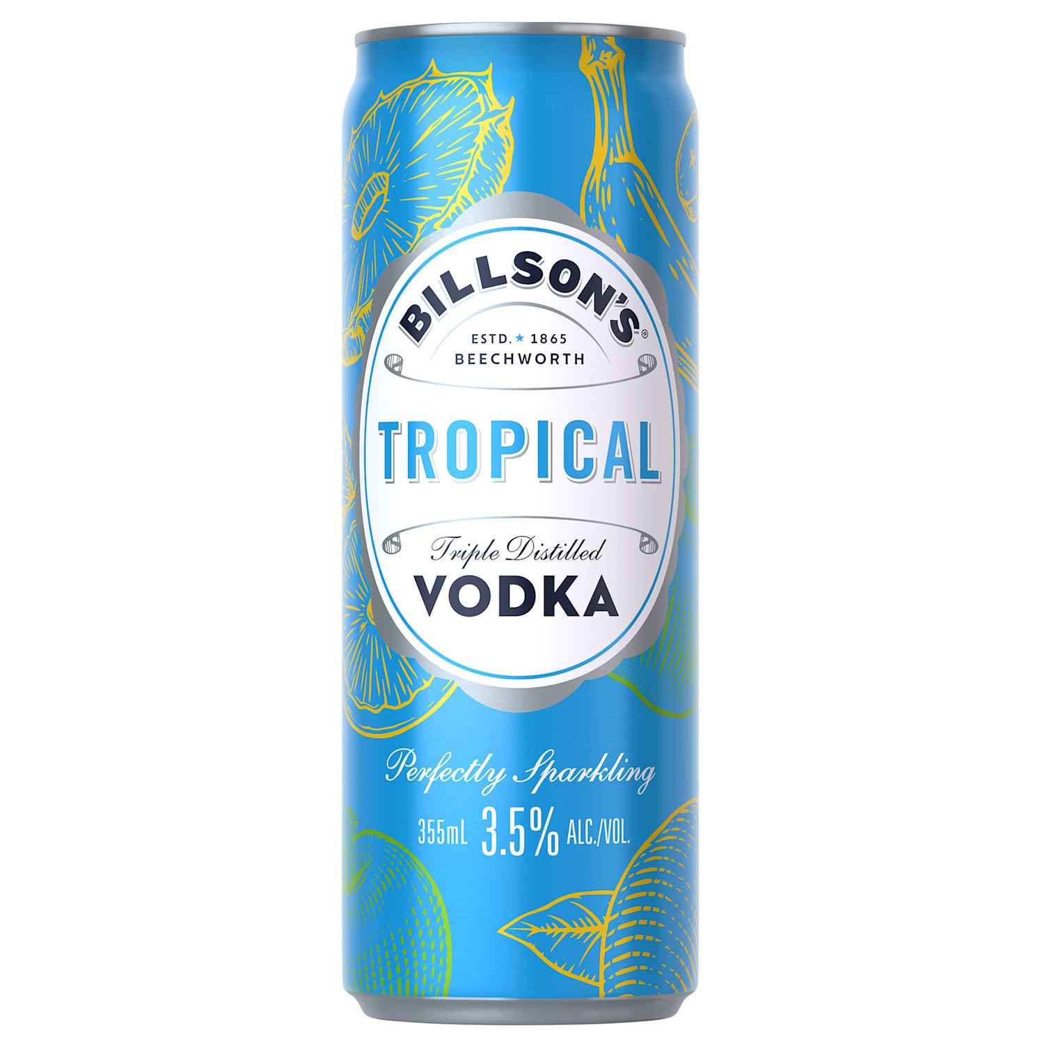 Billson's Vodka with Tropical Can 355ml