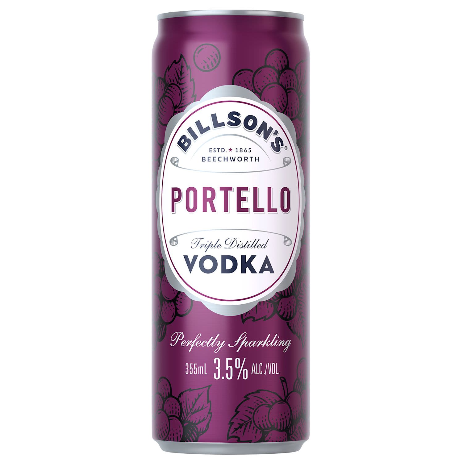 Billson's Vodka with Portello Can 355ml