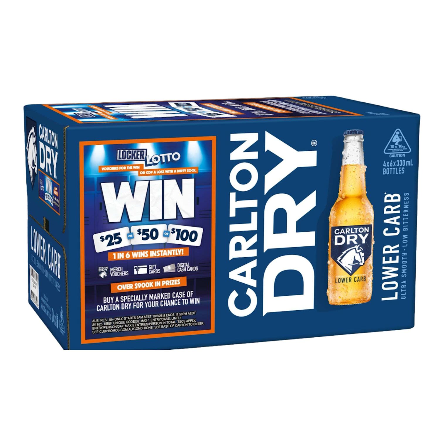 Carlton Dry Bottle 330mL 24 Pack