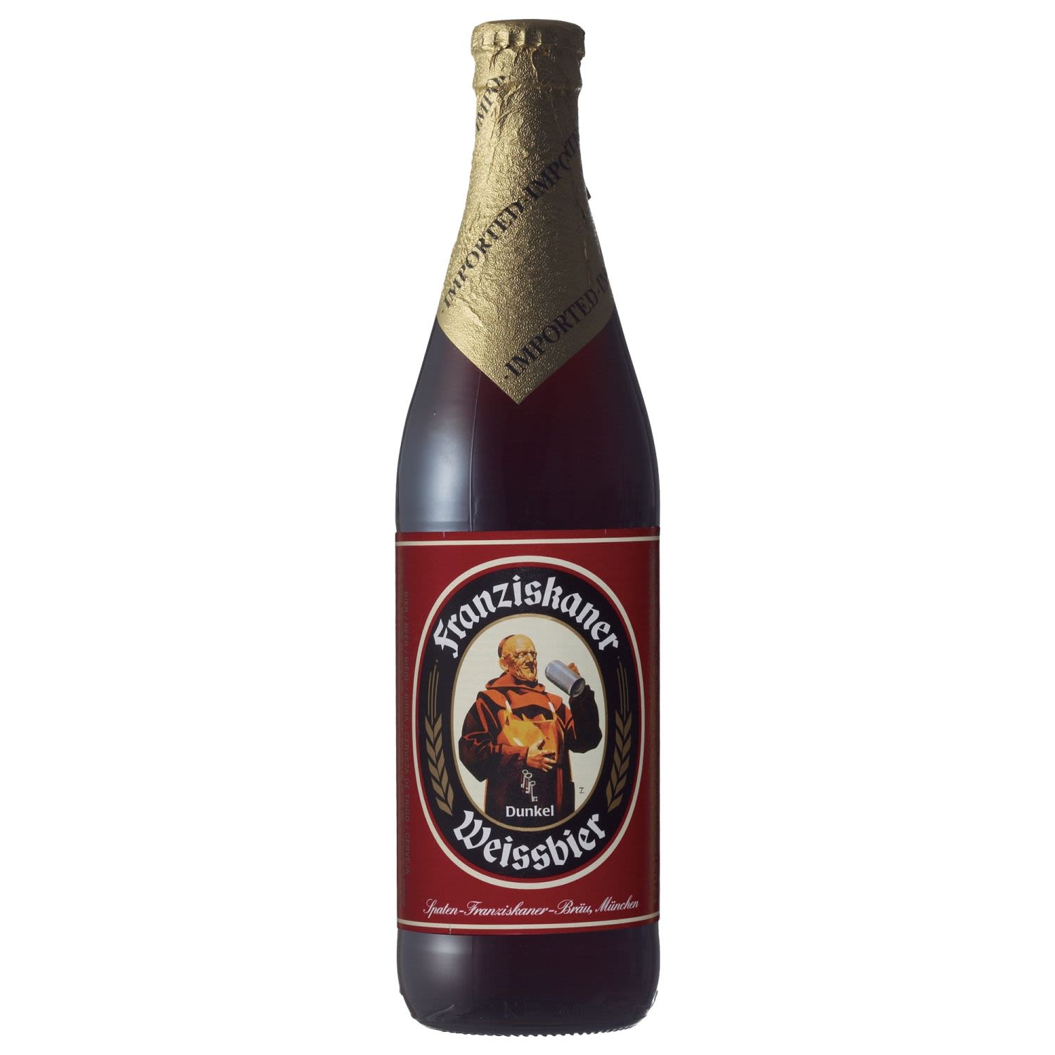 Franziskaner Dunkel Weissbier 500mL Bottle