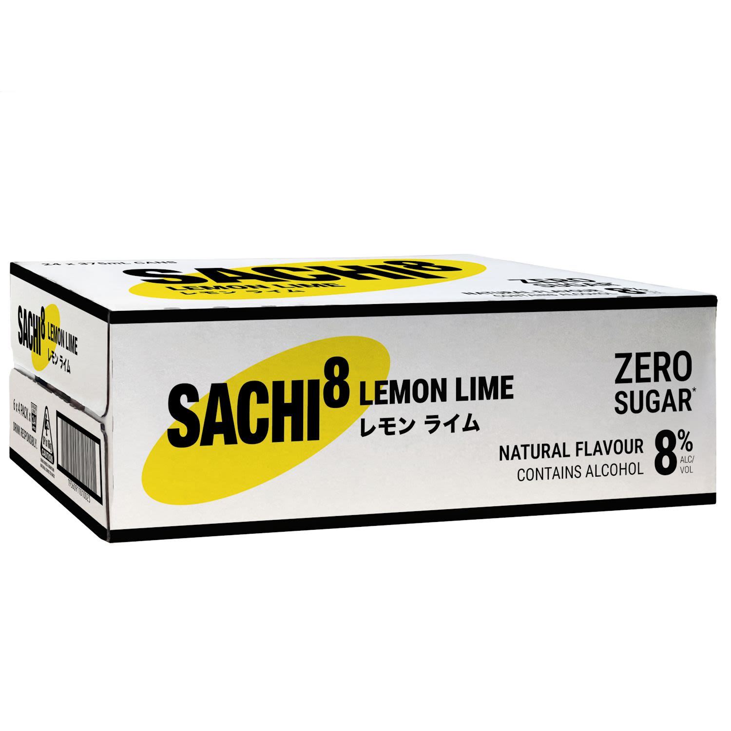 Sachi8 Lemon Lime Can 375mL 24 Pack
