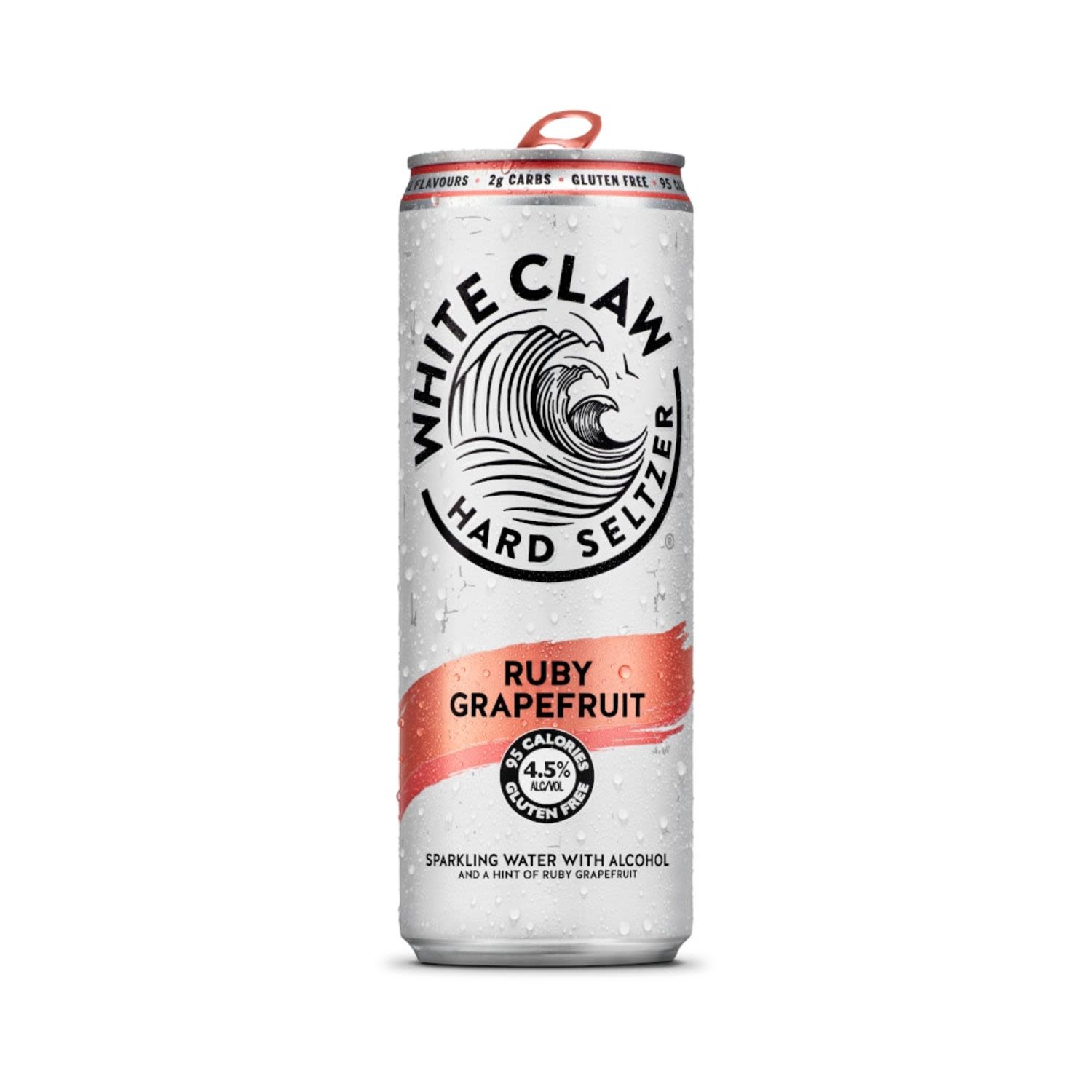 White Claw Hard Seltzer Ruby Grapefruit Can 330mL 24 Pack