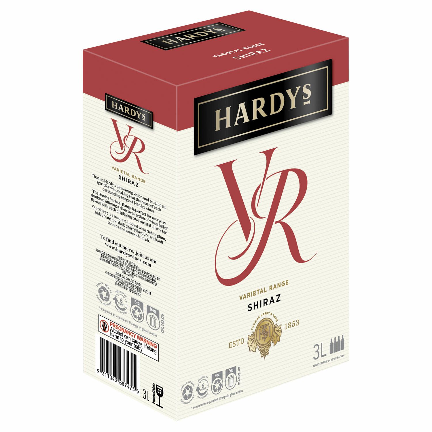Hardys VR Shiraz Cask 3L