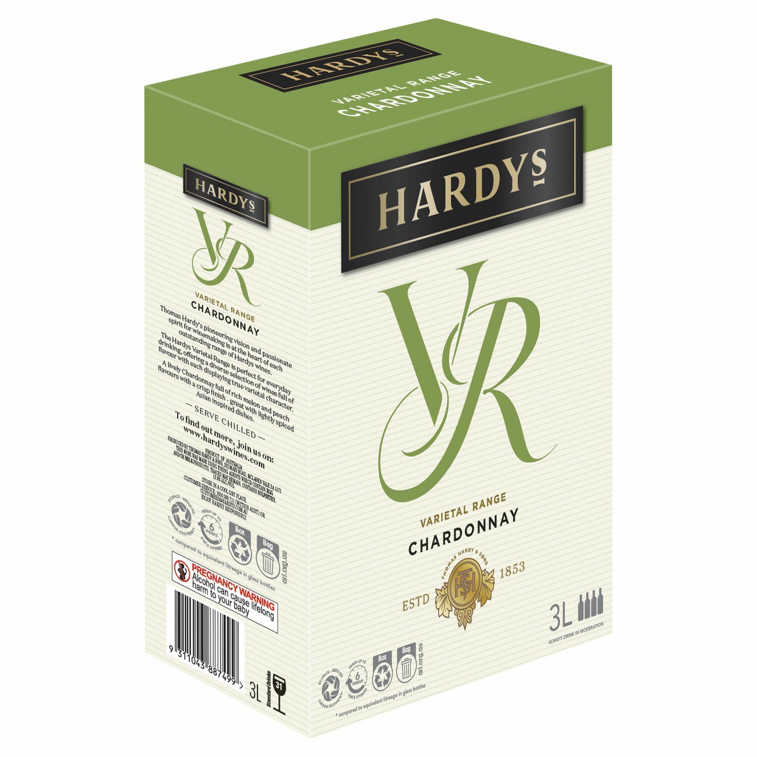 Hardys VR Chardonnay Cask 3L