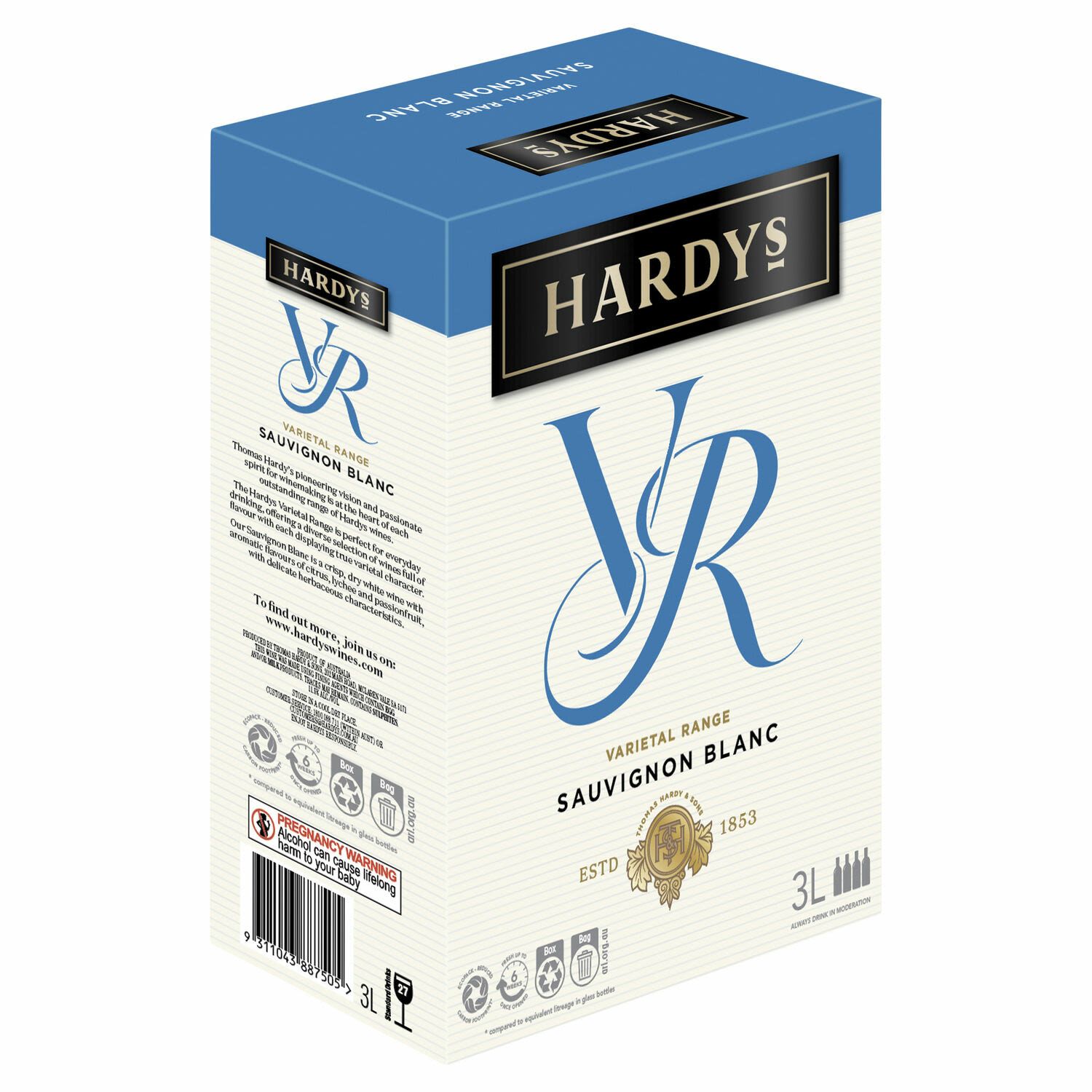 Hardys VR Sauvignon Blanc Cask 3L