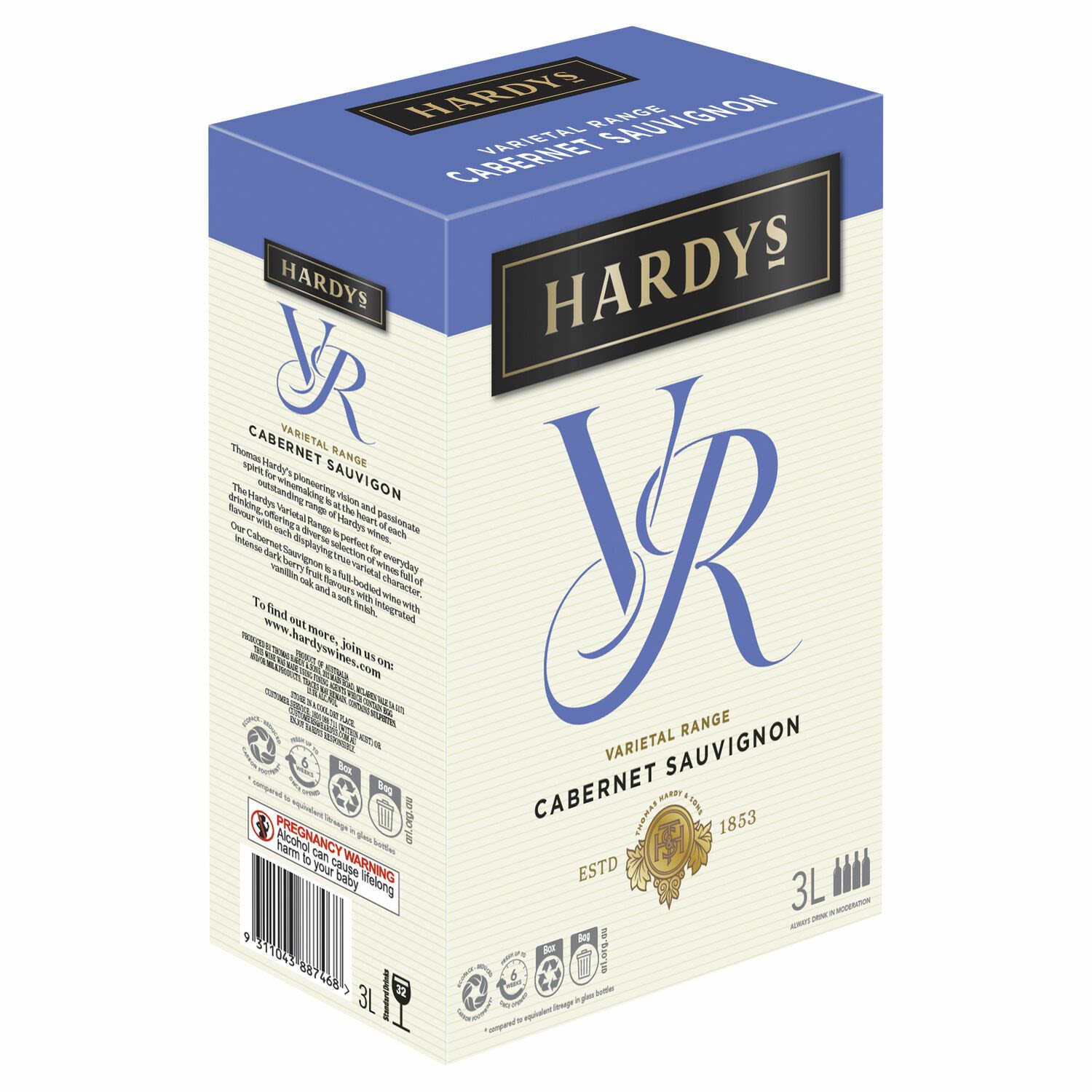 Hardys VR Cabernet Sauvignon Cask 3L