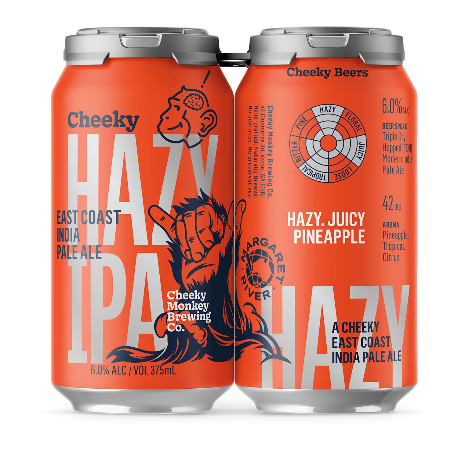 Cheeky Monkey Hazy IPA Can 375mL 4 Pack