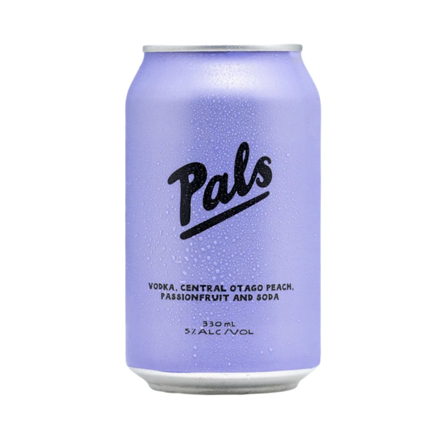 Pals Vodka Peach Passionfruit & Soda Can 330mL 4 Pack