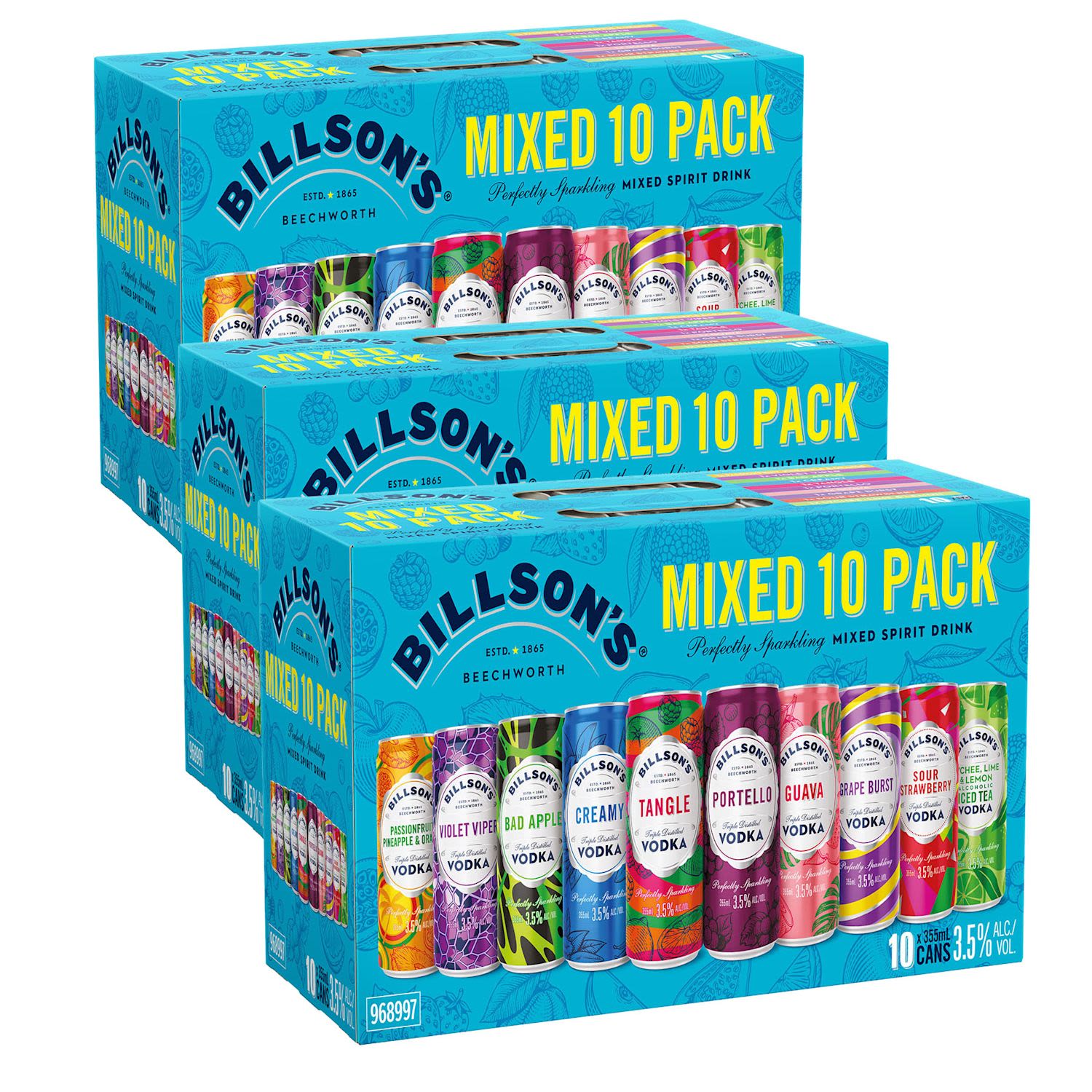 Billson's Mixed Pack 355mL Can 3x10 Pack