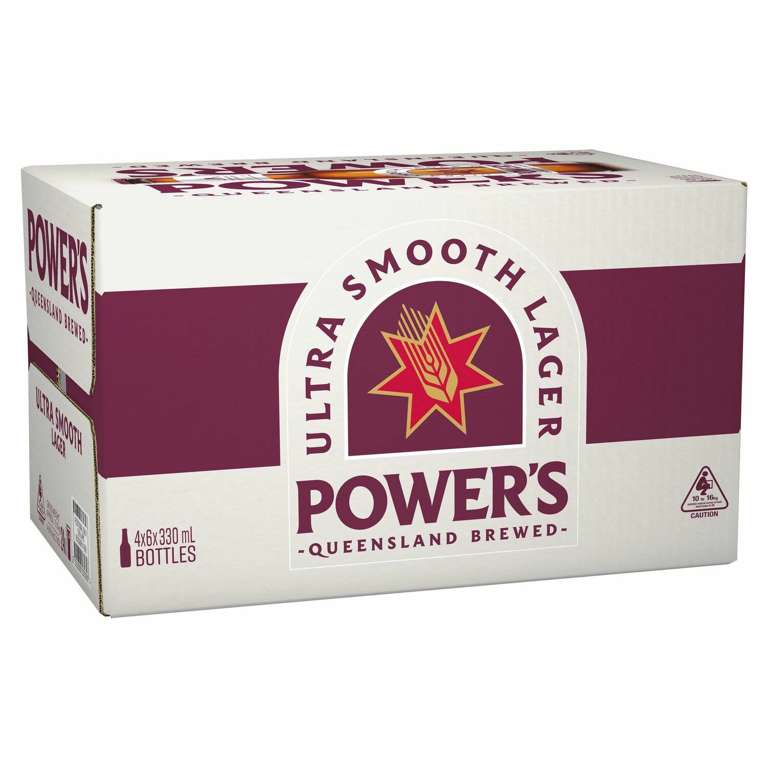 Powers Ultra Smooth Lager Bottle 330mL 24 Pack