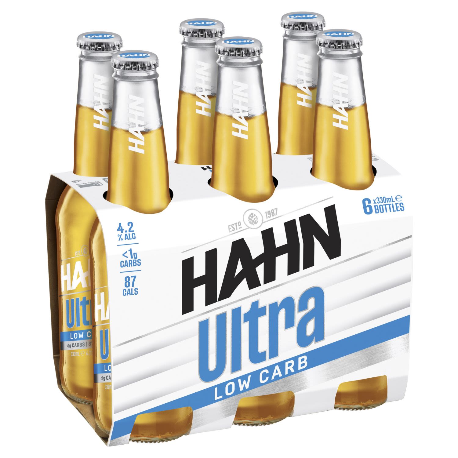 Hahn Ultra Low Carb Bottle 330mL 6 Pack