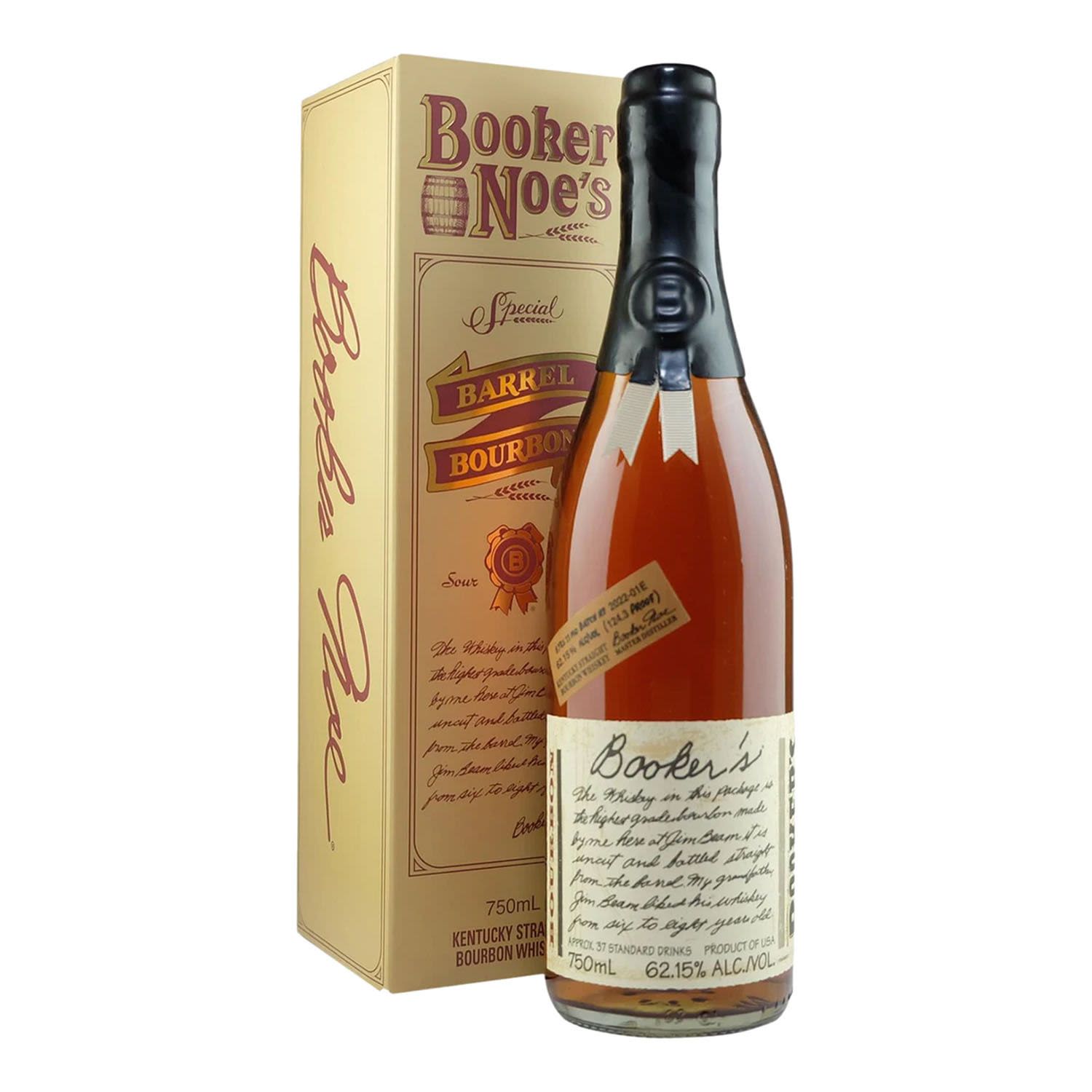 Booker Noe’s Barrel Bourbon 62.15% (Batch 2022-01E) 750mL Bottle