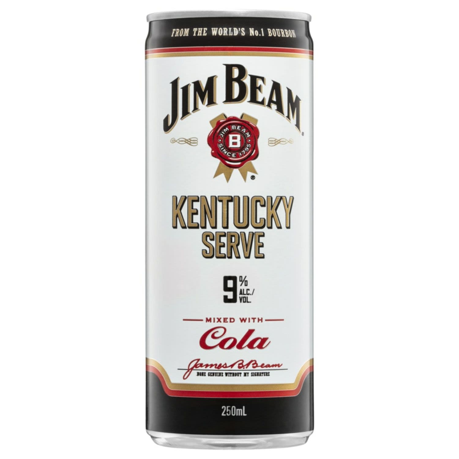 Jim Beam & Cola Kentucky Serve Can 250mL