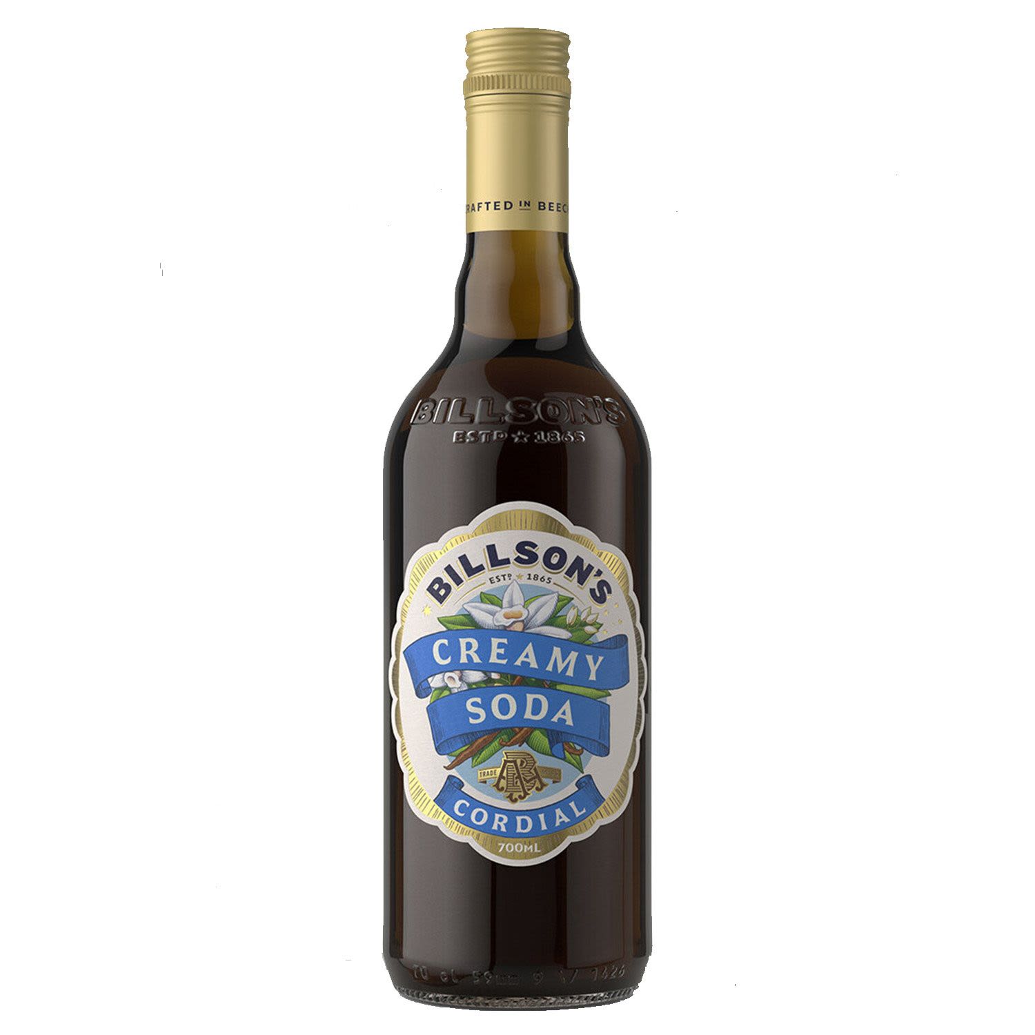 Billson's Creamy Soda Cordial 700mL Bottle