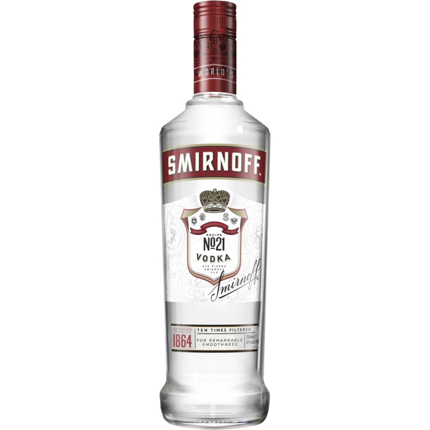 Smirnoff Red Vodka 700mL Bottle