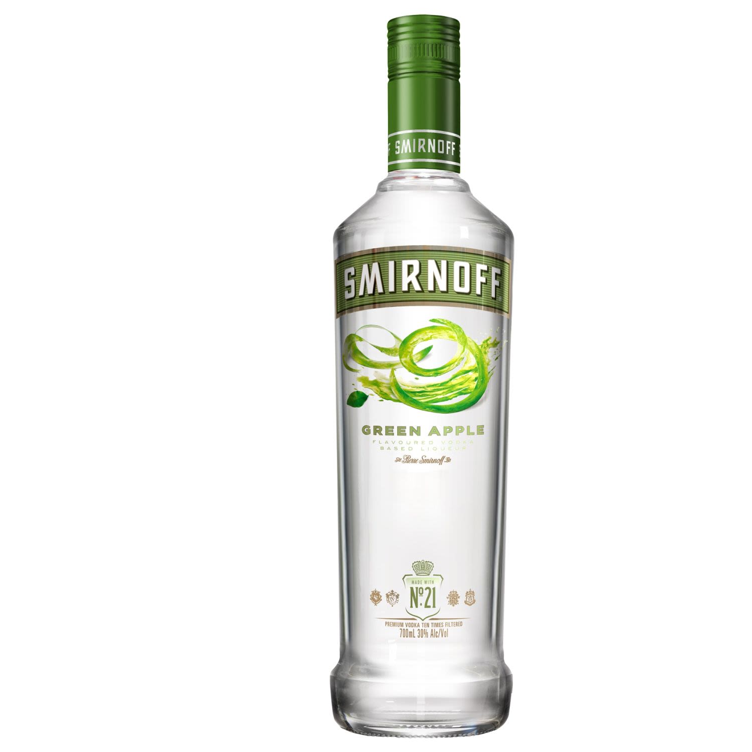 Smirnoff Green Apple Vodka 700mL Bottle