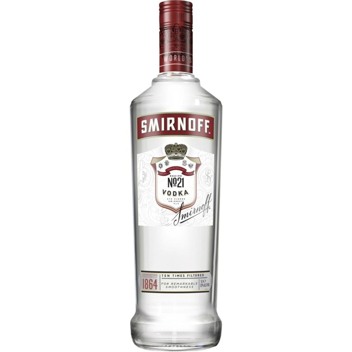 Smirnoff Smirnoff Red Vodka 1L Bottle, 1 Litre 