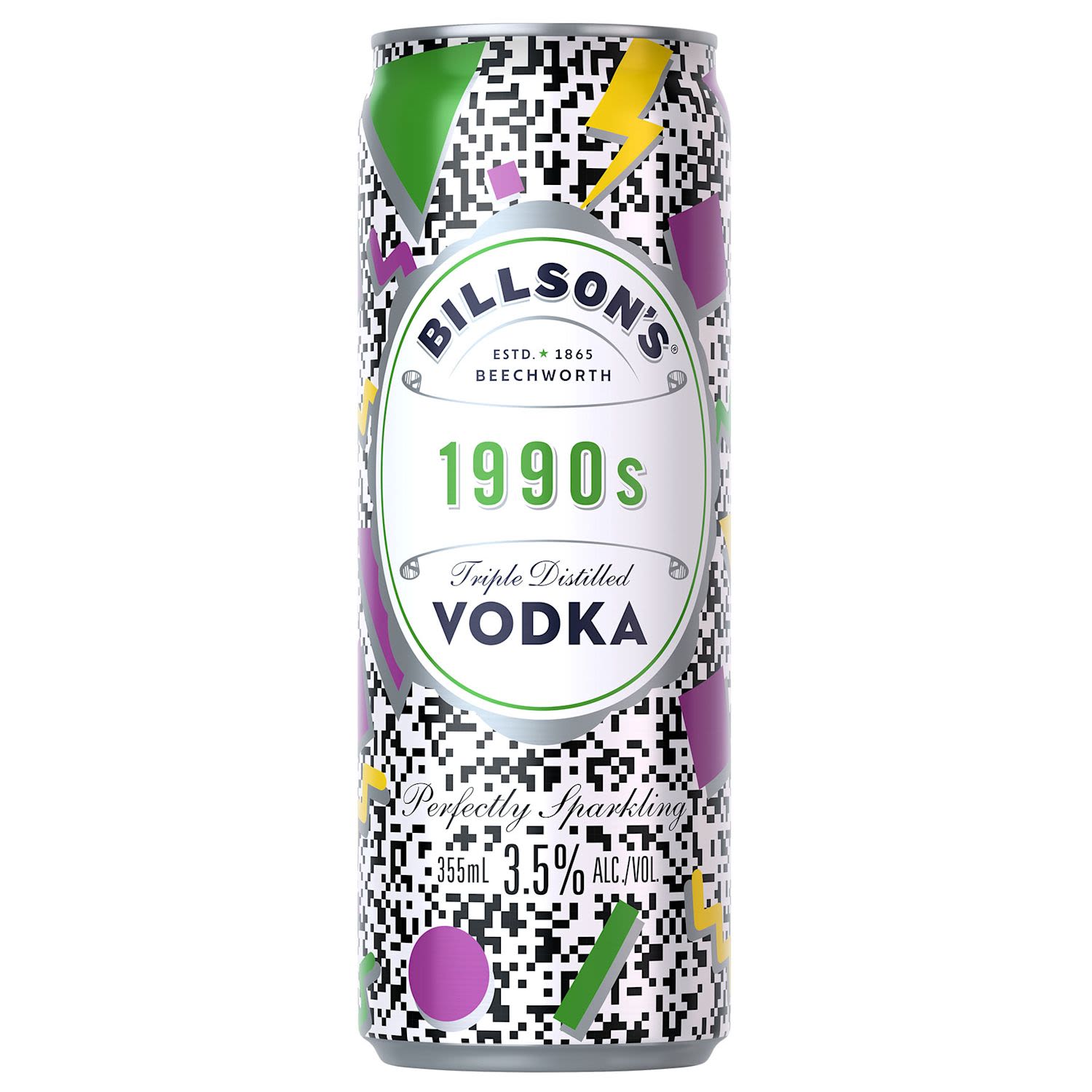 Billson's Vodka with 1990s Can 355ml 24 Pack