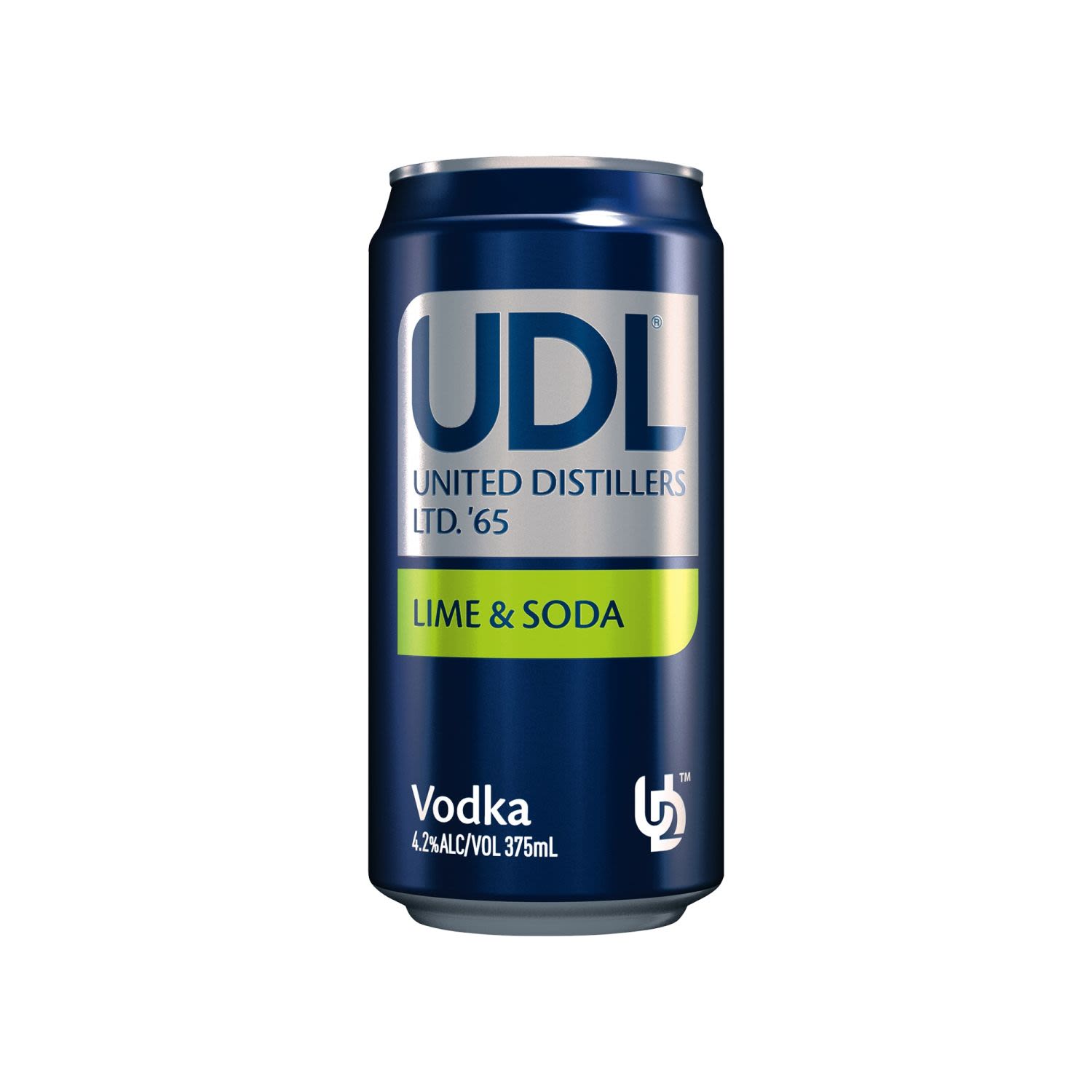 UDL Vodka Lime & Soda Can 375mL 24 Pack