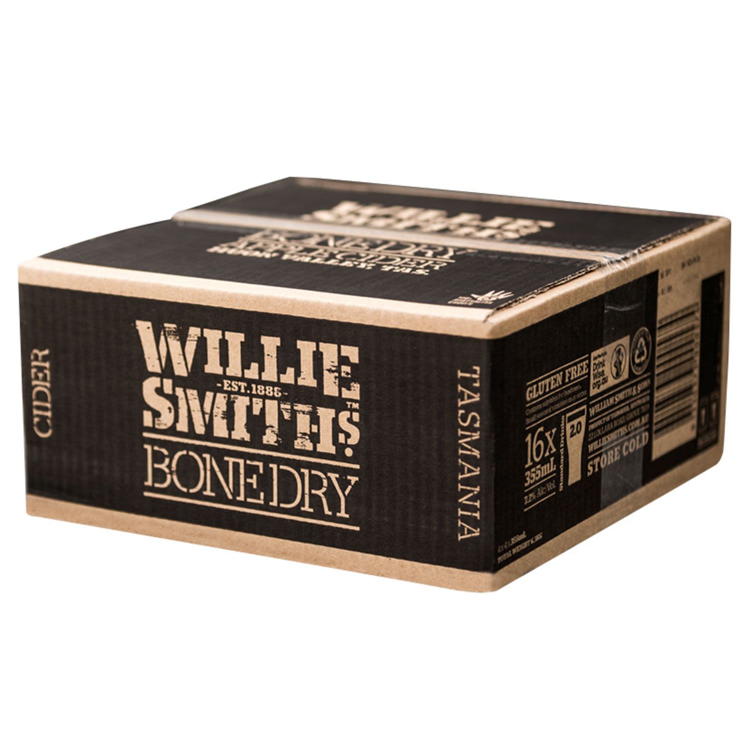 Willie Smith Bone Dry Cider Can 355mL 16 Pack